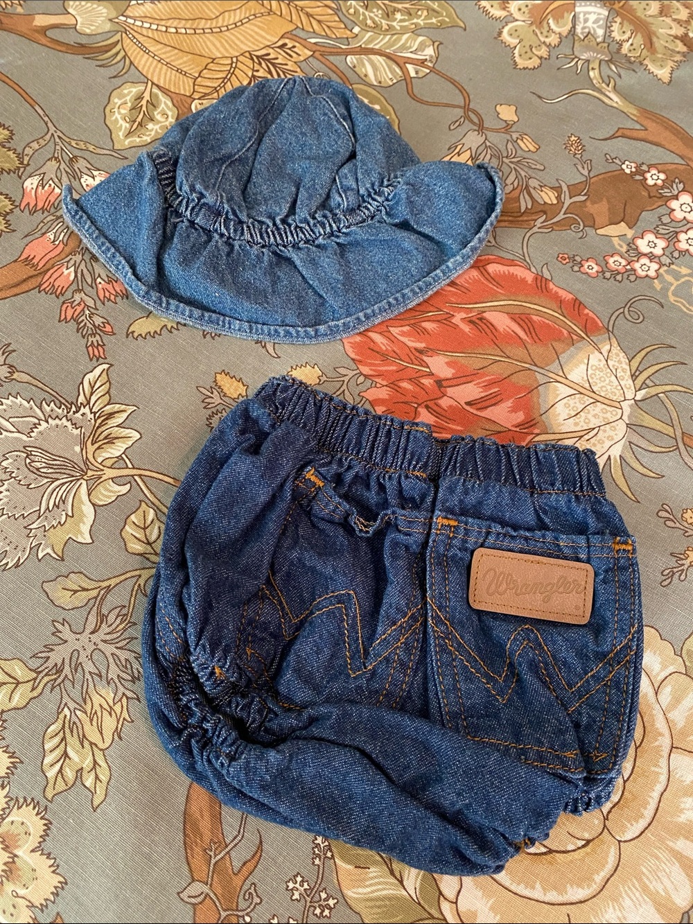 Wrangler Denim Baby Pants w Sunhat